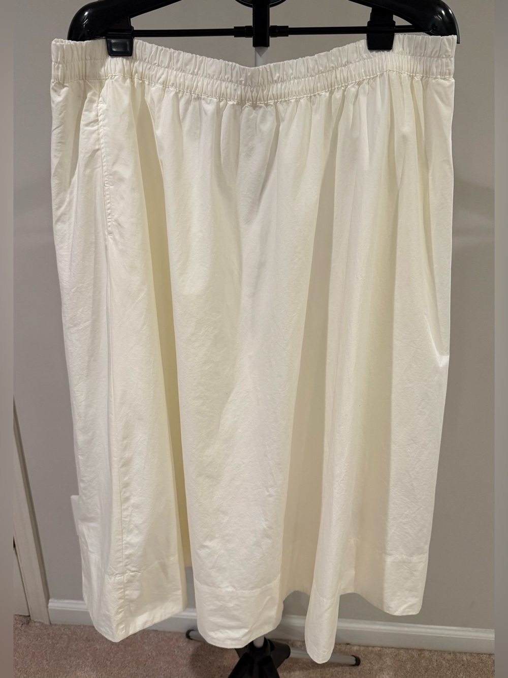 GAP Cotton White Poplin Maxi Midi Skirt XXL NWT